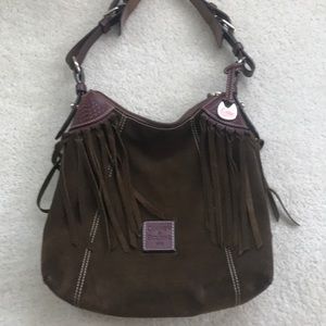 Dooney and Bourke used suede purse